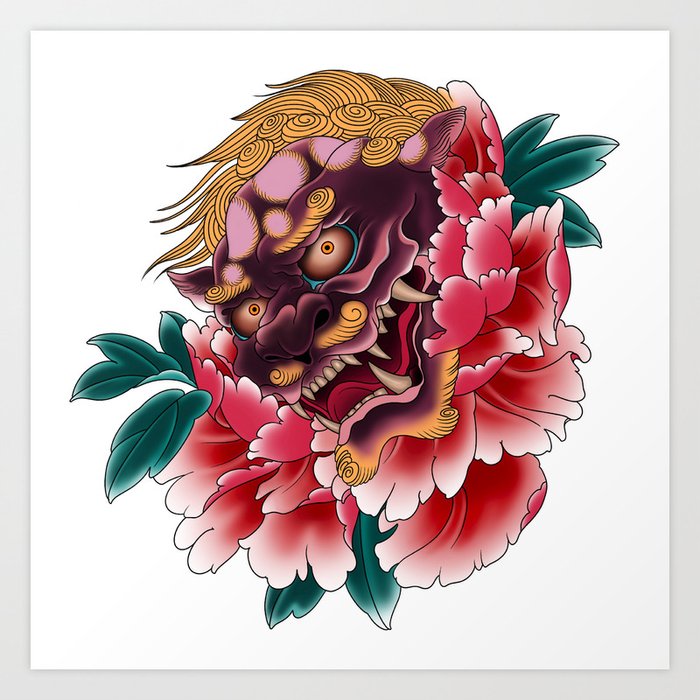 Foo dog hot sale painting