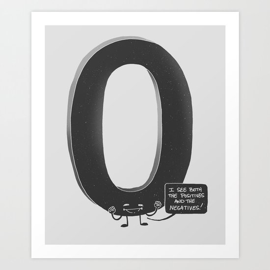 Naught Art Print