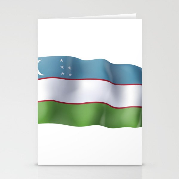Uzbekistan flag Stationery Cards