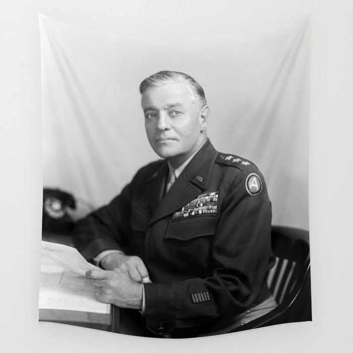 General Lucian Truscott Portrait Wall Tapestry