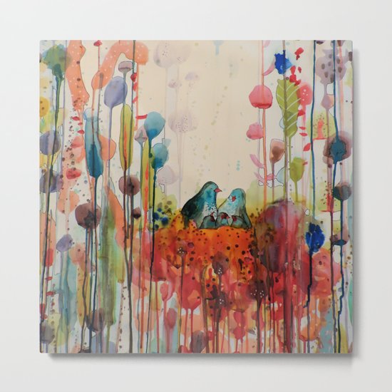 nest Metal Print