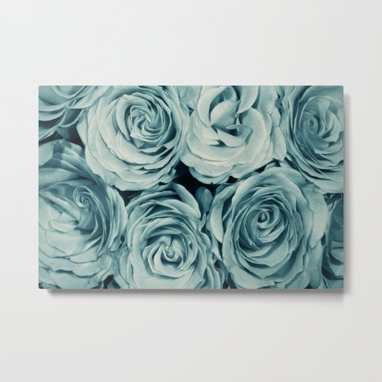 Vintage Blue Metal Print