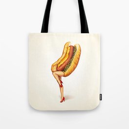 Hot Dog Girl Tote Bag