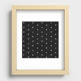 Cinema Pattern | Black and White Recessed Framed Print