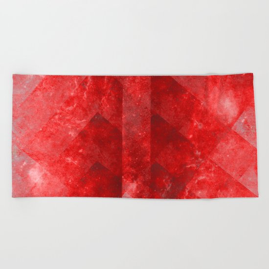 Ruby Nebulæ Beach Towel