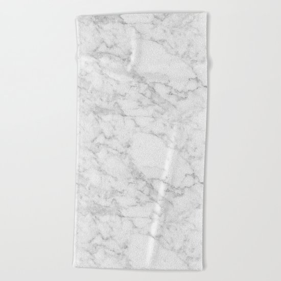 White Marble Edition 2 Beach Towel