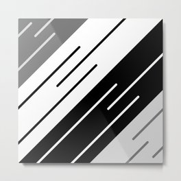 Diagonal stripes design Metal Print