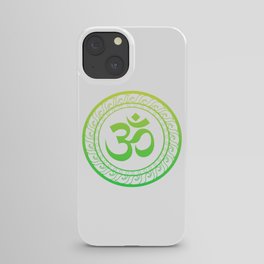 Om Ohm Aum Buddhism Symbol Yoga Sanskrit iPhone Case