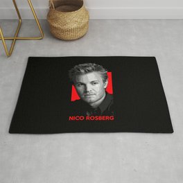 Formula One - Nico Rosberg Rug | Vector, People, Graphic Design, Illustration 