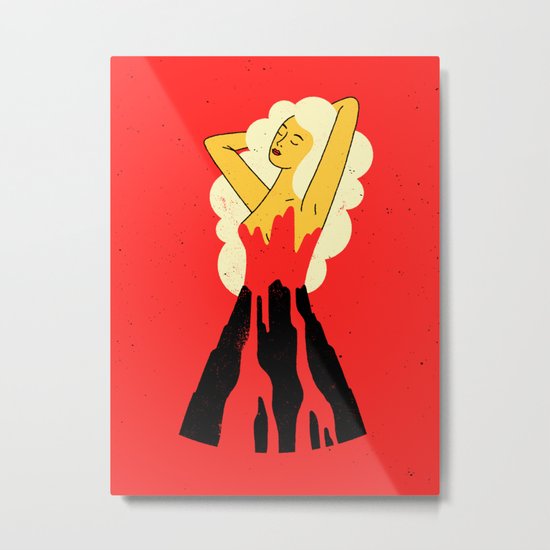 Volcano Metal Print