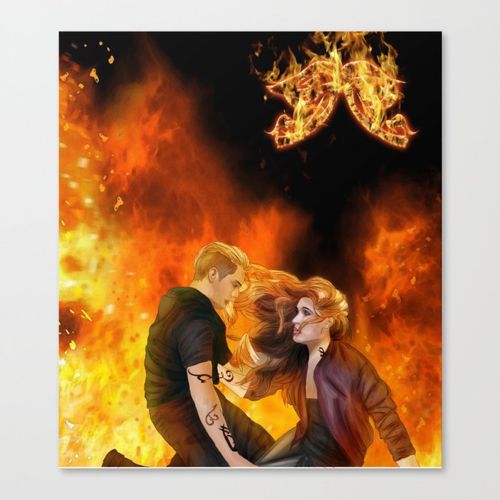 Clace heavenly fire Canvas Print