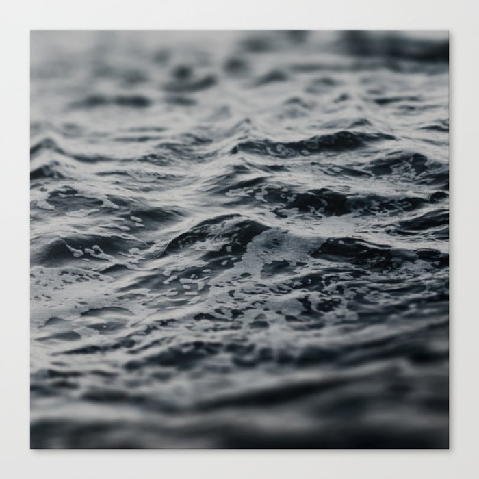 Ocean Magic Black and White Waves Canvas Print by Leah Flores | Society6