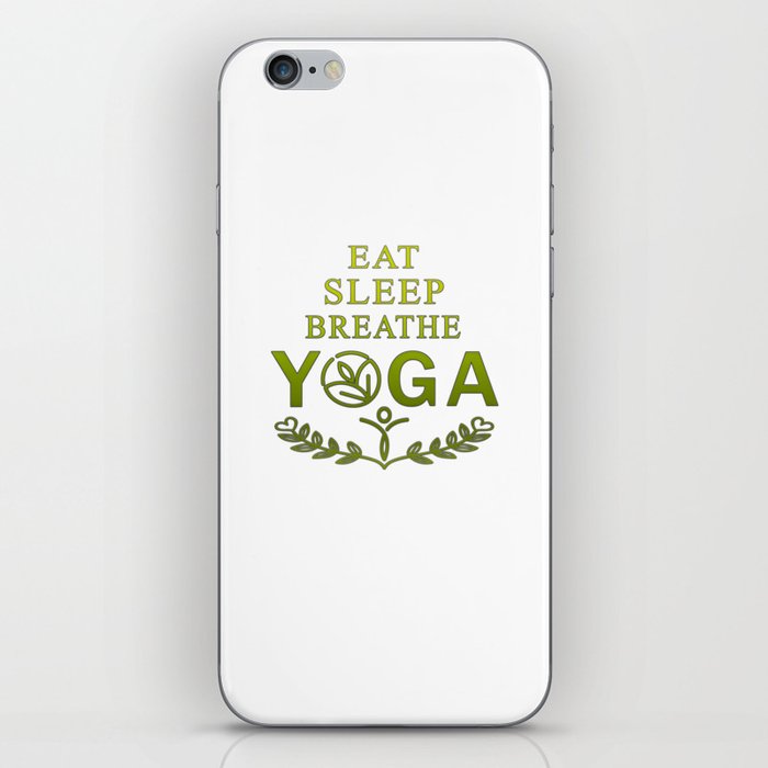 Eat - sleep - breathe - yoga iPhone Skin