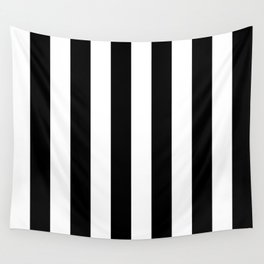 Black & White Vertical Stripes - Mix & Match with Simplicity of Life Wall Tapestry
