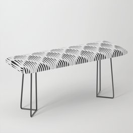 Black Abstract Pattern Bench