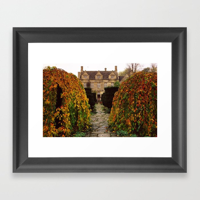 Barnsley House In Autumn Framed Art Print