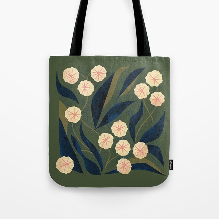 Green Floral Tote Bag by Renea L Thull | Society6