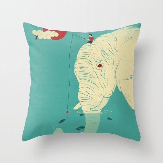 Fishin' Buddy Throw Pillow