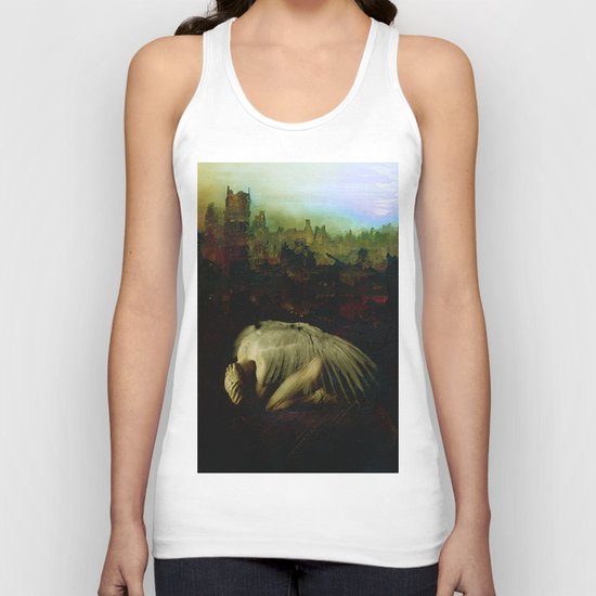 Sad angel Unisex Tank Top