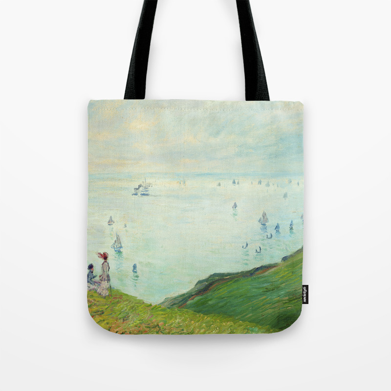 Pourville by Claude Monet Laptop Messenger Bag 