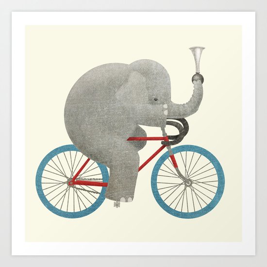 Ride (colour option) Art Print