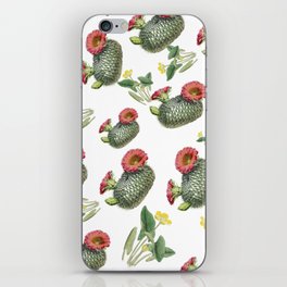 Spiny cactus flower and wild plants iPhone Skin