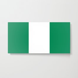 Flag of Nigeria - Nigerian Flag Metal Print | Abuja, Yoruba, Africa, Graphicdesign, Nigerian, Flag, Nigeria 