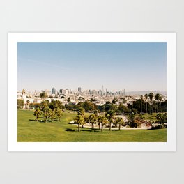 Dolores Park, San Francisco, CA. Film & digital photography wall art. Art Print Art Print