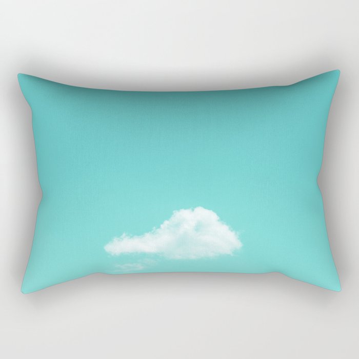 Nube cian Rectangular Pillow