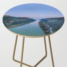 Travel down the N'taba River panorama Side Table