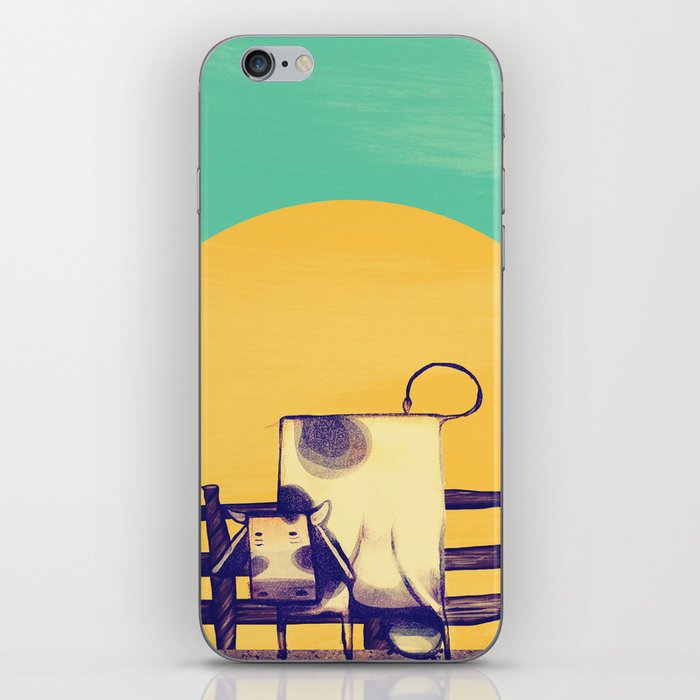 Cow Sunset iPhone Skin