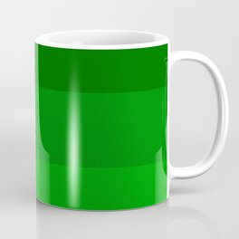 Irish Kelly Green Ombre Stripes Coffee Mug