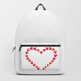 Red watercolor hand drawn hearts. Backpack | Red, Love, Shape, Watercolor, Valentinday, Graphic, Day, Valentine, Design, Element 