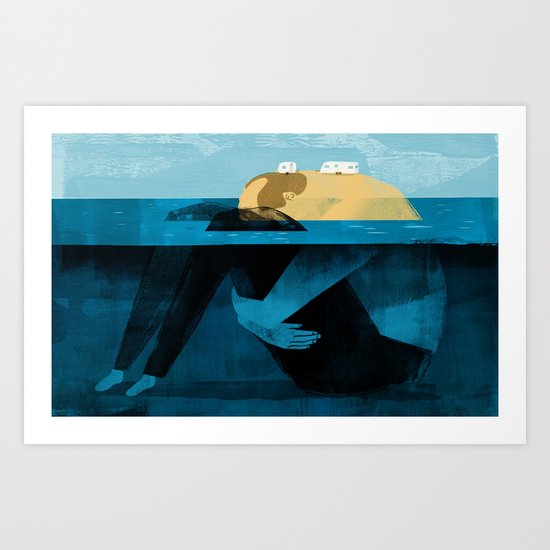 Wish you were here Art Print