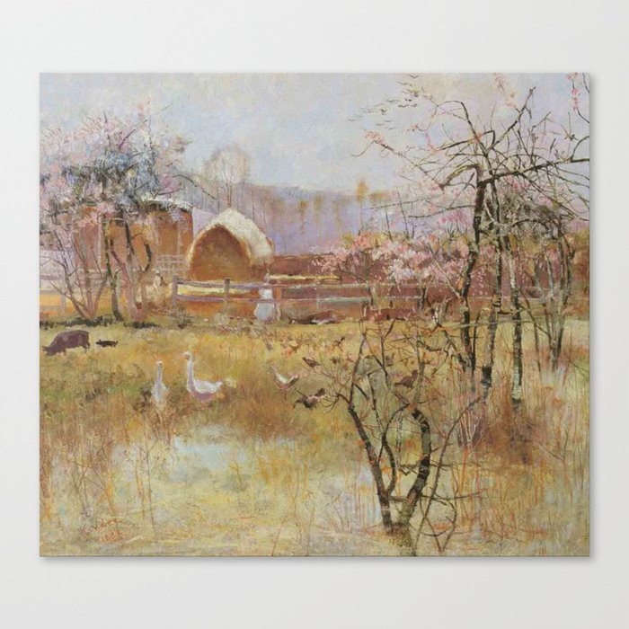 The Farm by Charles Conder Canvas Print