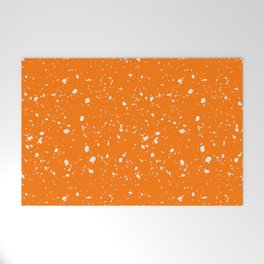 Orange Terrazzo Seamless Pattern Welcome Mat