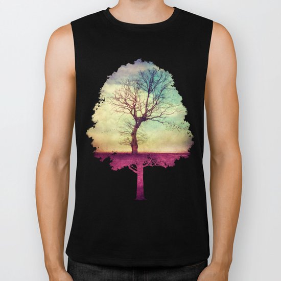 ATMOSPHERIC TREE Biker Tank