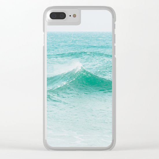 Faded Ocean II Clear iPhone Case