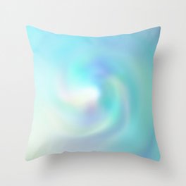 Soft turquoise blue  Throw Pillow