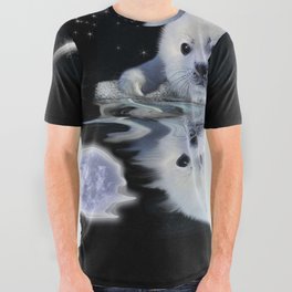 Destiny - Harp Seal Pup & Ice Floe All Over Graphic Tee