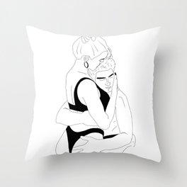 Inspiring couple art Throw Pillow