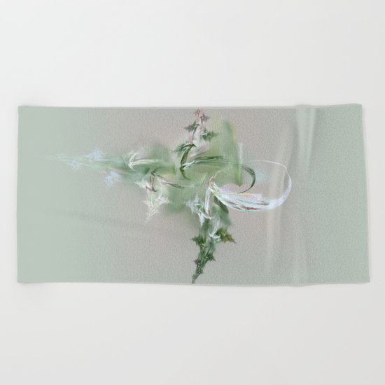 green spirit Beach Towel
