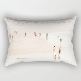 At the Beach fourteen  (part one of a diptych) - Minimal Beach and Ocean photography  Rectangular Pillow