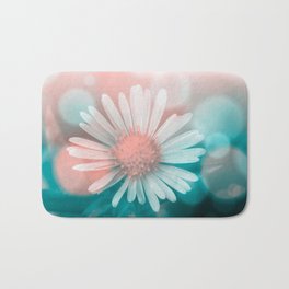 Flower Bath Mat | Mood, Flower, Nature, Color, Pink, Blue, Photo, Love, Morning, Floral 