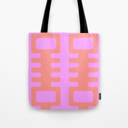Pinky-orange Print Tote Bag
