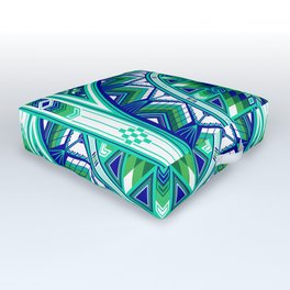 Sacred Places Green Outdoor Floor Cushion
