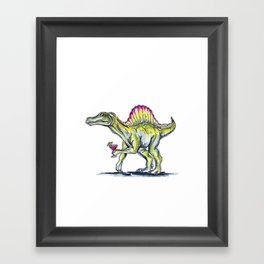 Cocktailosaur Framed Art Print