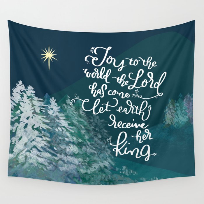 Joy to the World - Christmas Wall Tapestry