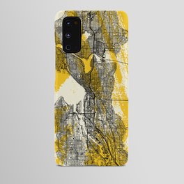 Seattle USA Map Poster - City Map Illustration - Aesthetic Android Case
