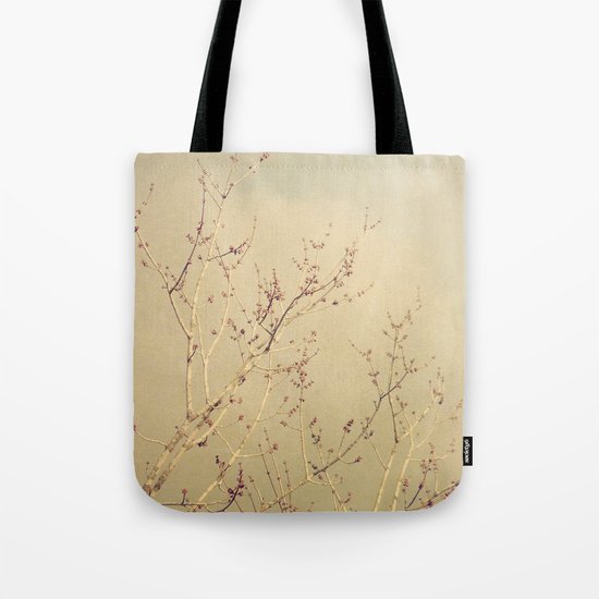 Vintage February Branches Tote Bag